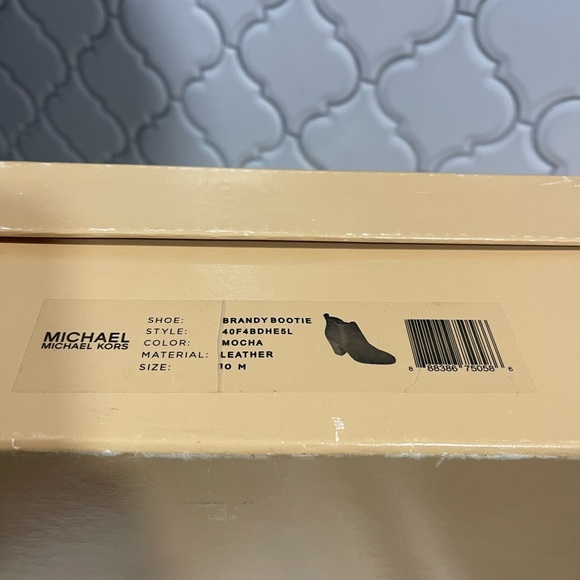 Michael Kors, brown heeled boots, size 10M - Picture 2 of 15